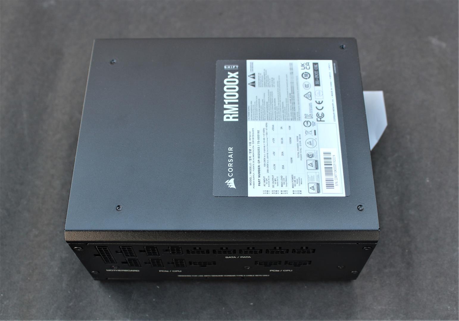 Corsair RM1000e (2023) Fully Modular Low-Noise ATX Power Supply Review 