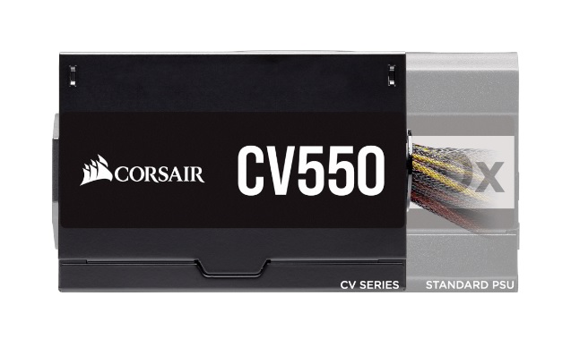 CORSAIR Alimentation PC - CV Series CV 550 - 80 PLUS BRONZE - 550W  CP-9020210-EU