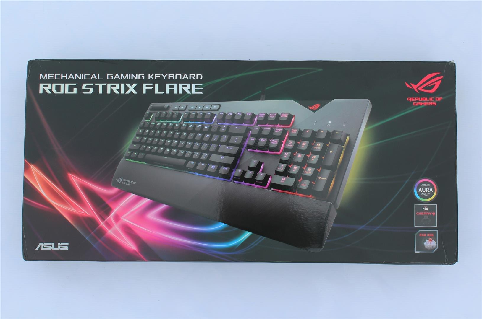  Buy ASUS ROG Strix Flare (Cherry MX Red) Aura Sync RGB  Mechanical Gaming Keyboard with Switches, Customizable Badge, USB Pass  Through and
