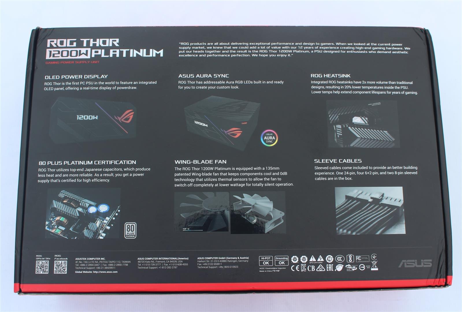 Asus ROG Thor 1200W Platinum RGB Fully Modular Power Supply