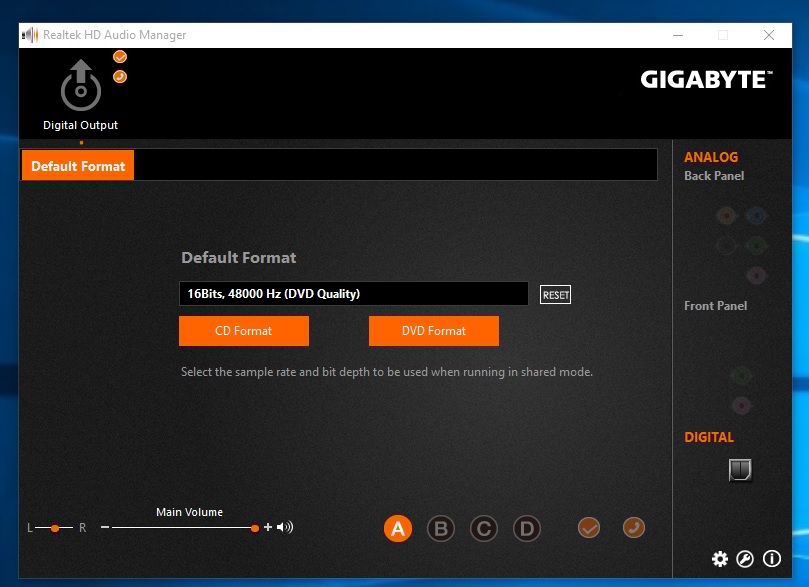Gigabyte аудио программа. Gigabyte Audio. Gigabyte эквалайзер. Gigabyte Audio Control Panel. Realtek audio output